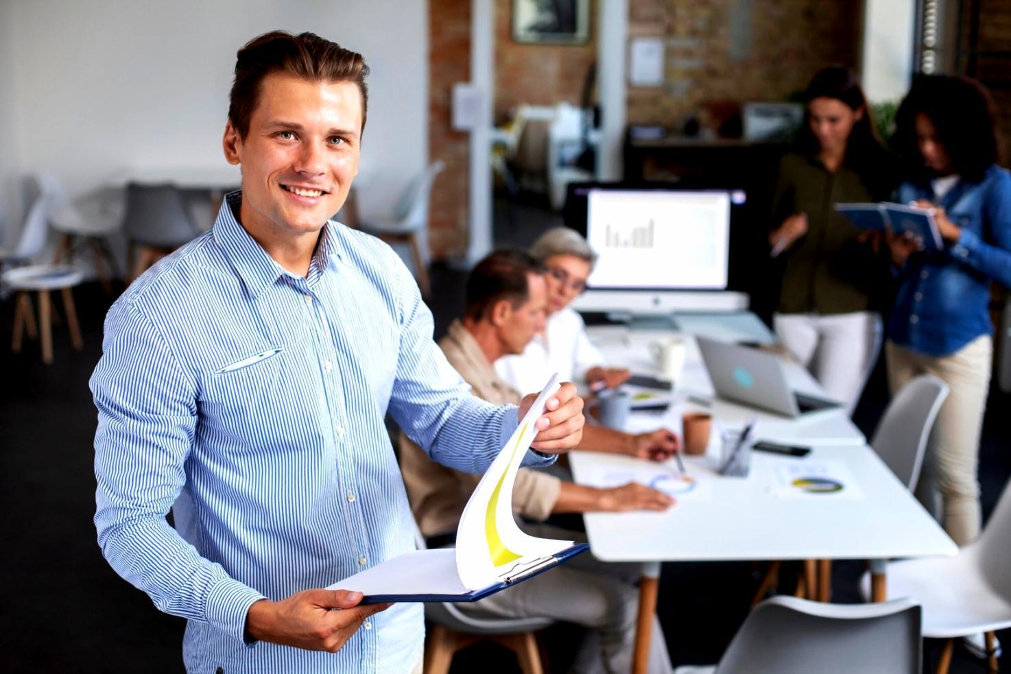 Financial planning workspace with budget documents and calculator